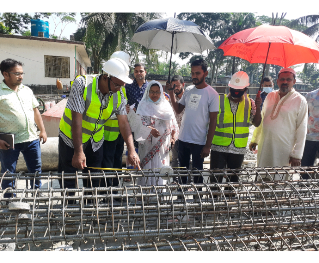 PAP72 - Major Task: Sub Structure, Task: Piling Works – Boring, Washing and Casting, Comments: Site visit with RRE Sir,SAE,W/A(LGED),FS(D&SC),AE,SAE(MDSP),SMC,PM,PE,SE at Contractors Representatives. , Submitted By: S.M Shaifur Rahman On 2020-11-09 10:30:15, [22.357017,90.332026],
